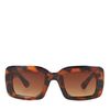 Lunettes de soleil rectangulaires - marron