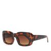 Lunettes de soleil rectangulaires - marron