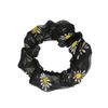 Chouchou avec marguerites - noir