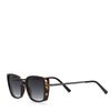Lunettes de soleil avec détails écaille de tortue - noir