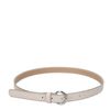 Beige riem met zilverkleurige details