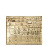 Goudkleurige cardholder met crocoprint