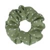 Groene scrunchie met stippen