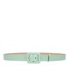 Mintgroene riem met crocoprint