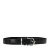 Zwarte riem met crocoprint