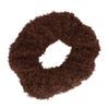 Donkerbruine teddy scrunchie