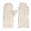 Off white gebreide wanten