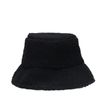 Zwarte teddy bucket hat
