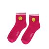 Rosa Socken mit Smiley