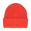 Roter Strick-Beanie