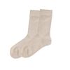 Chaussettes beiges pailletées tricotées