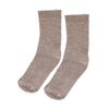 Chaussettes pailletées tricotées - beige