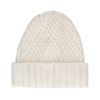Bonnet tricoté - blanc cassé
