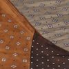 Foulard avec imprimés - marron