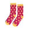 Fuchsiafarbene Smiley-Socken