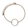 Goudkleurige armband met cirkel