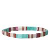Multicolor armband met platte kralen