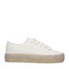 Off white sneakers met touwzool