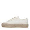 Off white sneakers met touwzool
