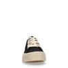 Zwarte platform sneakers met touwzool