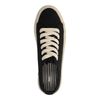 Zwarte platform sneakers met touwzool