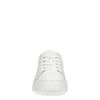 Witte platform sneakers met snakeskin details