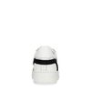 Witte platform sneakers met snakeskin details
