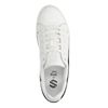 Witte platform sneakers met snakeskin details