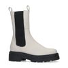 Beige leren chelsea boots