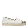 Beige espadrilles met goud detail