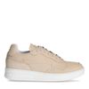 Beige leren sneakers