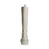 Beige hoge boots met plateauzool