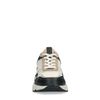 Beige sneakers met zwarte details