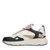 Beige sneakers met zwarte details