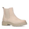 Beige leren chelsea boots
