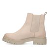 Beige leren chelsea boots