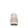 Witte sneakers met beige details