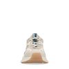 Beige marathon sneakers met roze glitter details