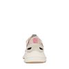 Beige marathon sneakers met roze glitter details