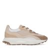 Beige leren sneakers