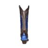 Grijs metallic cowboylaarzen met blauwe details