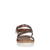 Bruine plateau sandalen van leer