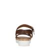 Bruine plateau sandalen van leer