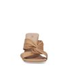 Beige geknoopte leren muiltjes