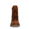 Cognac combat boots