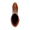 Cognac hoge laarzen met hak