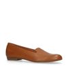 Cognac leren loafers