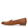 Cognac leren loafers
