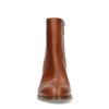 Cognac enkellaarsjes met hak