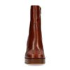 Cognac enkellaarzen met hak